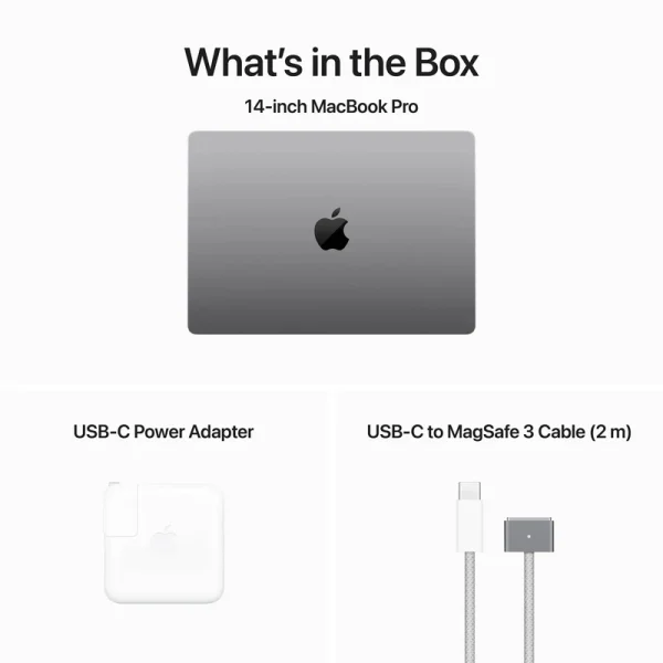 لپ تاپ اپل 14.2 اینچی مدل MacBook Pro MX2F3 2024-M4 Pro-24GB RAM-1TB SSD - تصویر 4