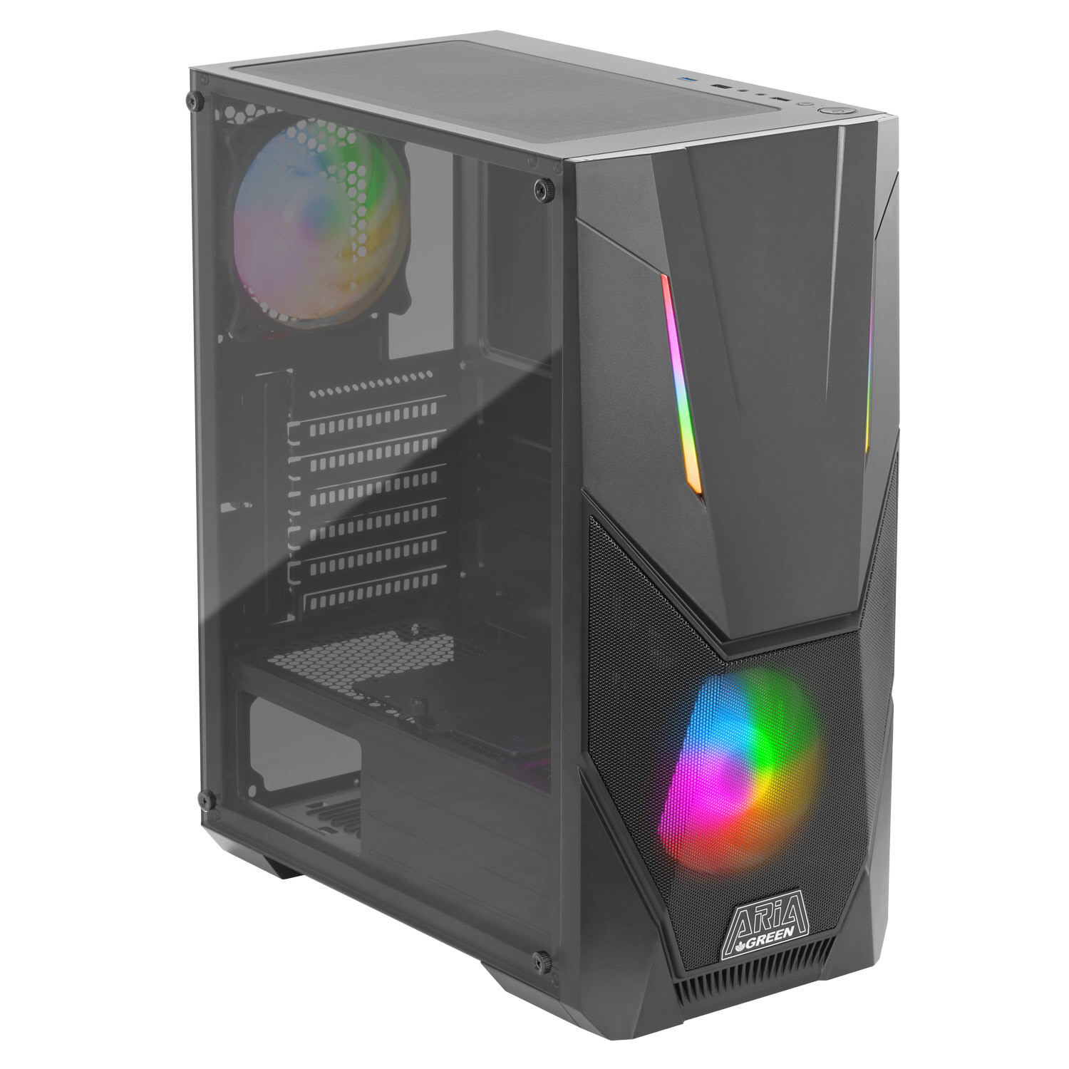 کیس کامپیوترگرین Aria ARGB Mid Tower مشکی