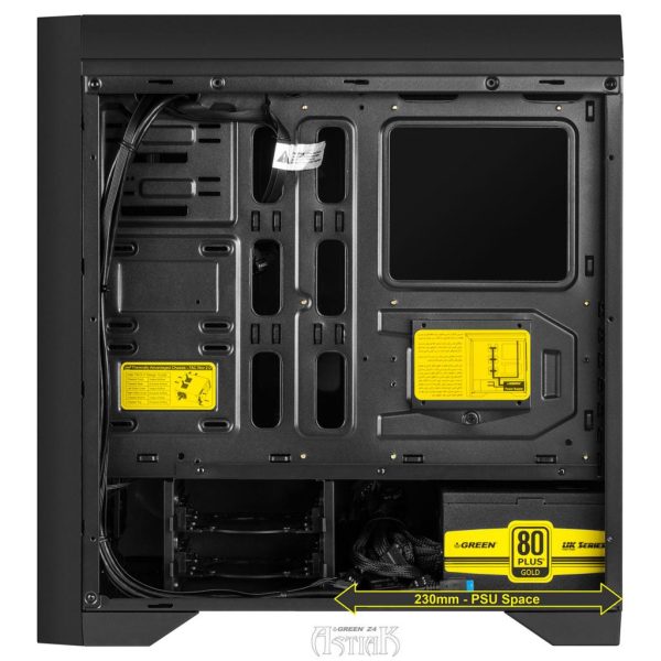 کیس کامپیوتر گرین مدل Z4 Astiak Mid Tower مشکی - تصویر 4